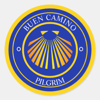 Sticker Rond pèlerins de Buen Camino