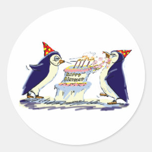 Sticker Rond PeNgUiN BiRtAy