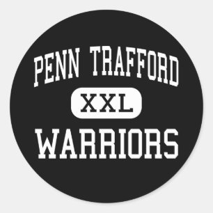 Sticker Rond Penn Trafford - guerriers - haut - ville de
