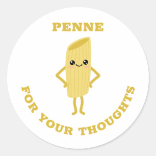 Sticker Rond Penne pour vos pensées