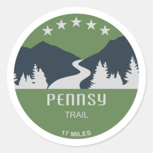 Sticker Rond Pennsy trail Indianapolis