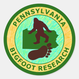 Sticker Rond Pennsylvania Bigfoot Research