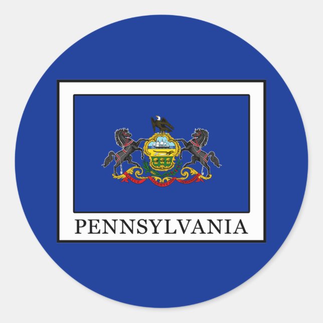 Sticker Rond Pennsylvanie (Devant)