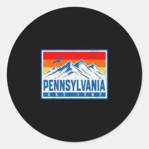 Sticker Rond Pennsylvanie 