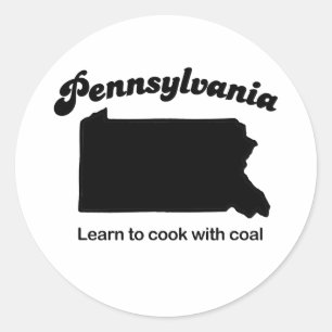 Sticker Rond Pennsylvanie - Apprendre à cuisiner