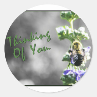 Sticker Rond Pense à toi !