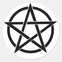 Sticker rond Pentacle