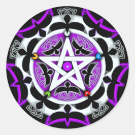 Sticker Rond Pentacle de Julia Crow