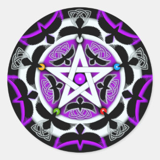 Sticker Rond Pentacle de Julia Crow