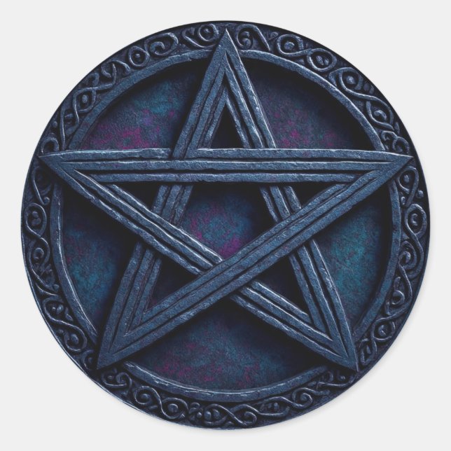 Sticker Rond Pentacles4Pagans (Devant)