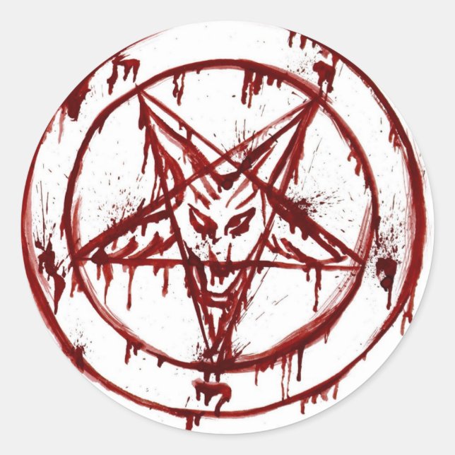 Sticker Rond pentagramme (Devant)