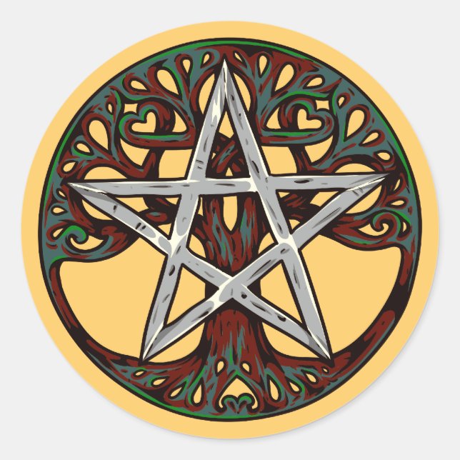 Sticker Rond Pentagramme (Devant)