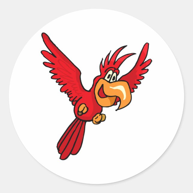 Sticker Rond Pepe Parrot (Devant)