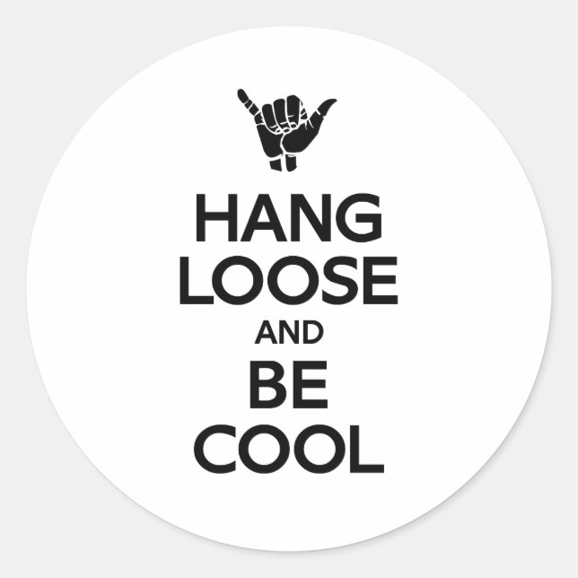 Sticker Rond Perdre la main (Devant)