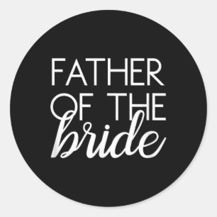 Sticker Rond Père De La Mariée Matching Famille Mariage