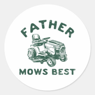 Sticker Rond Père moque le mieux