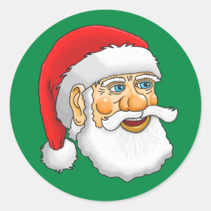 Sticker Rond Père Noël