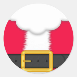 Sticker Rond Père Noël