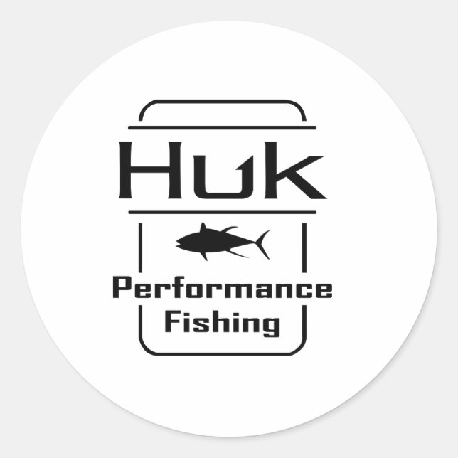 Sticker Rond Performance de pêche HUK (Devant)