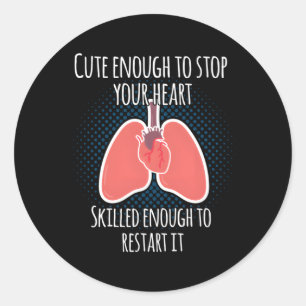 Sticker Rond Perfusiologiste perfusionniste