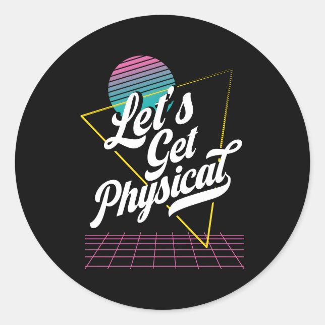 Sticker Rond Permet D'Obtenir Physique Pour Un Exercice D'Aérob (Devant)