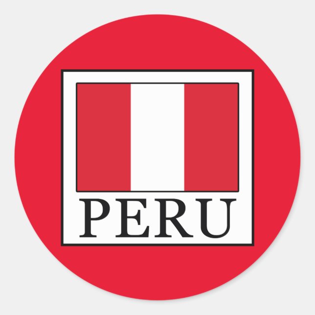 Sticker Rond Pérou (Devant)