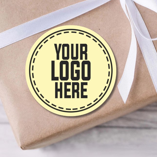 Sticker Rond Personalized Logo Business Branding Packaging (Créateur téléchargé)