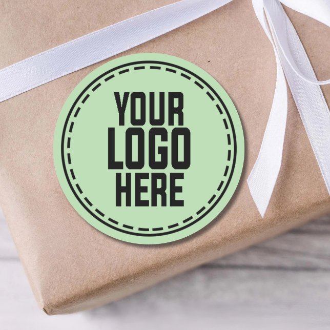 Sticker Rond Personalized Logo Business Branding Packaging (Créateur téléchargé)