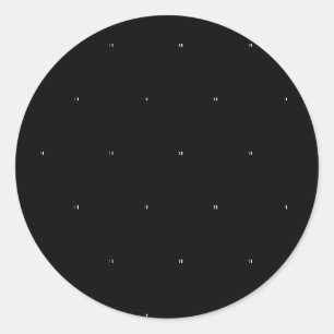 Sticker Rond Personnalisable Joyeux Texte d'anniversaire   Noir