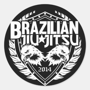 Sticker Rond Personnalisation du Jiu-Jitsu brésilien