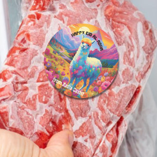 Sticker Rond Personnalisé Joyeux Aïd al Adha
