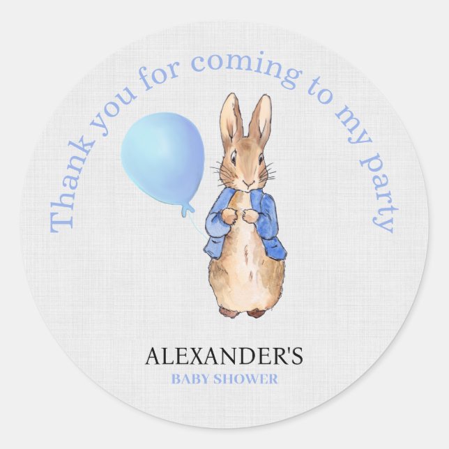 Sticker Rond Personnaliser Ajouter le nom de l'enfant Peter Mer (Devant)