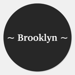 Sticker Rond personnaliser changement nom texte blanc noir