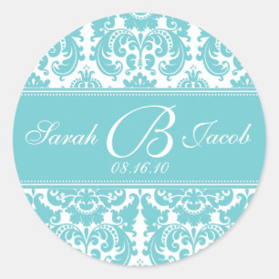 Sticker Rond Personnaliser d'autocollant de monogramme de