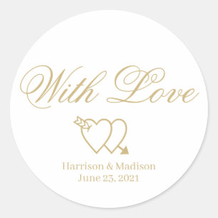 Sticker Rond personnaliser texte Mariage cadeau de faveur étiqu