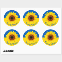 Personnaliser Texte Ukraine Tournesol Jaune Bleu C