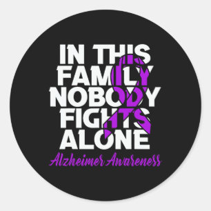 Sticker Rond Personne Ne Lutte Seul Dans Cette Famille Heimerhe