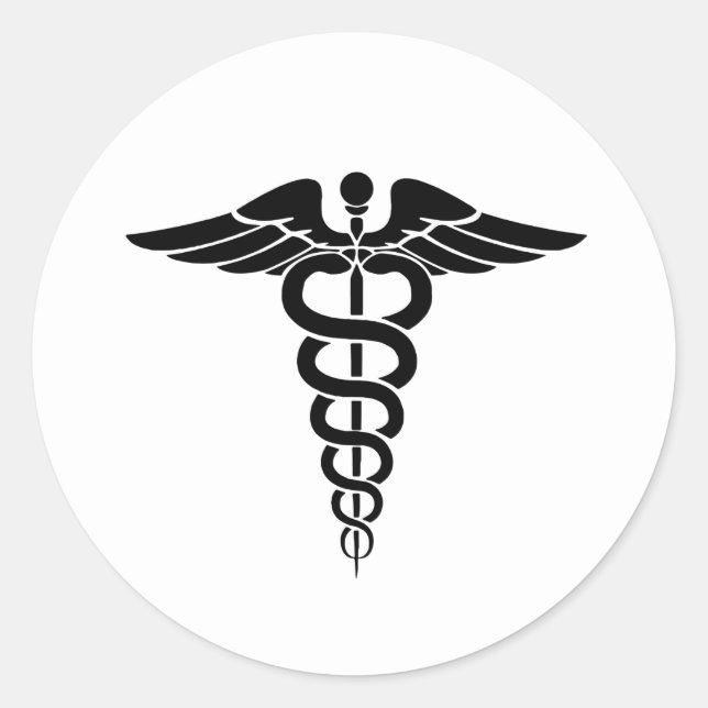 Sticker Rond Personnel de Caduceus (Devant)