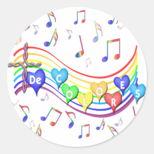 Sticker Rond Personnel de De Colores Music