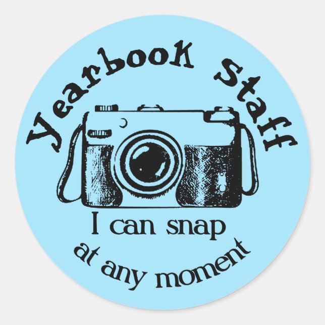 Sticker Rond Personnel de Yearbook - Je peux prendre à tout mom (Devant)