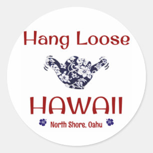 Sticker Rond Perte de pendaison, Rive-Nord, Oahu