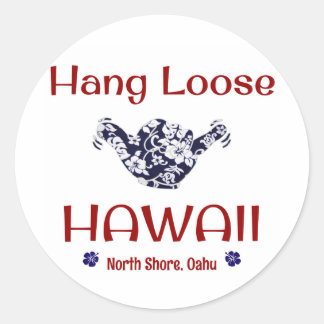 Sticker Rond Perte de pendaison, Rive-Nord, Oahu