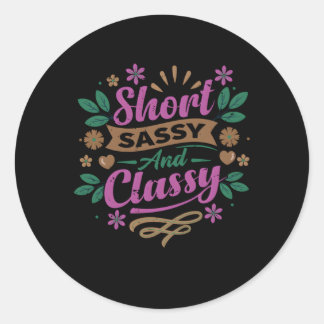 Sticker Rond Petit Ami En Colère Sassy Et Classique