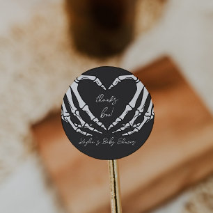 Sticker Rond Petit Baby shower Boo