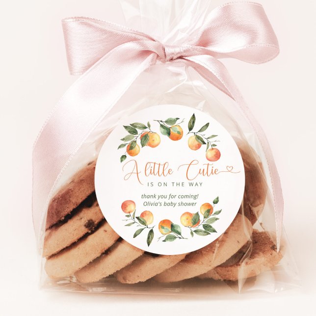 Sticker Rond Petit baby shower mignon merci (Créateur téléchargé)