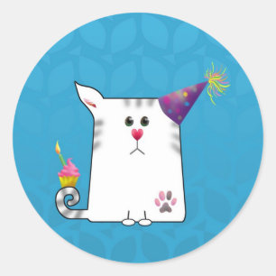 Sticker Rond Petit bleu d'Alfie