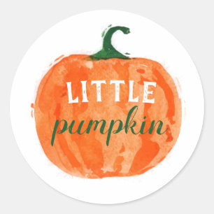 Sticker Rond Petit Citrouille