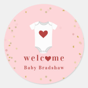 Sticker Rond Petit costume de carrosserie Saint-Amour Baby show