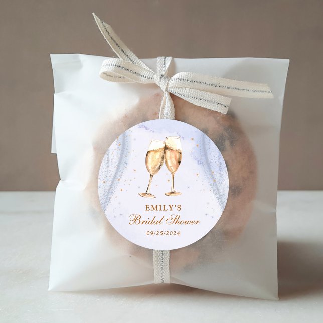 Sticker Rond Petit déjeuner champagnisé et enterrement de vie d (Créateur téléchargé)