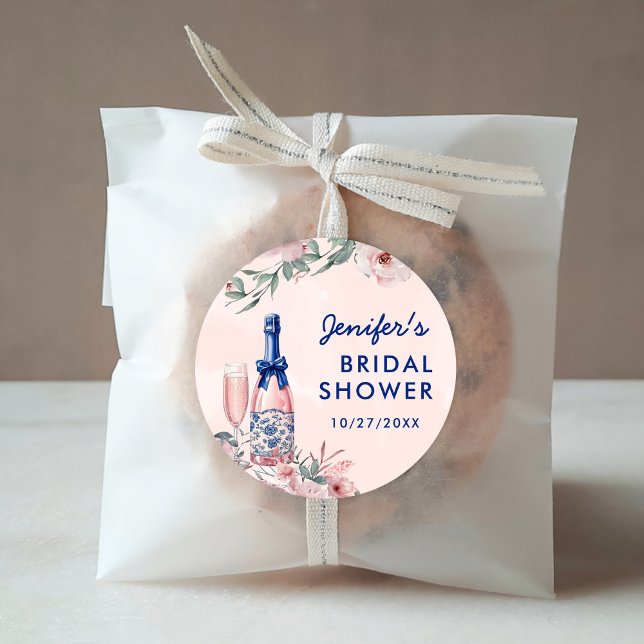 Sticker Rond Petit déjeuner champagnisé et enterrement de vie d (Créateur téléchargé)